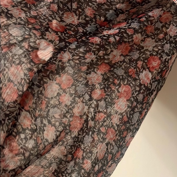 Poetry Black Smocked Flutter Sleeve Blouse - Picture 10 of 10